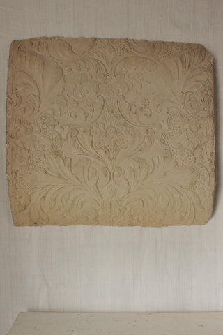 A Very Special And Rare Antique Moulded Plaster Paper Panel