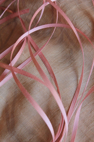 Double Satin Vintage Ribbon - Warm Pink 3mm
