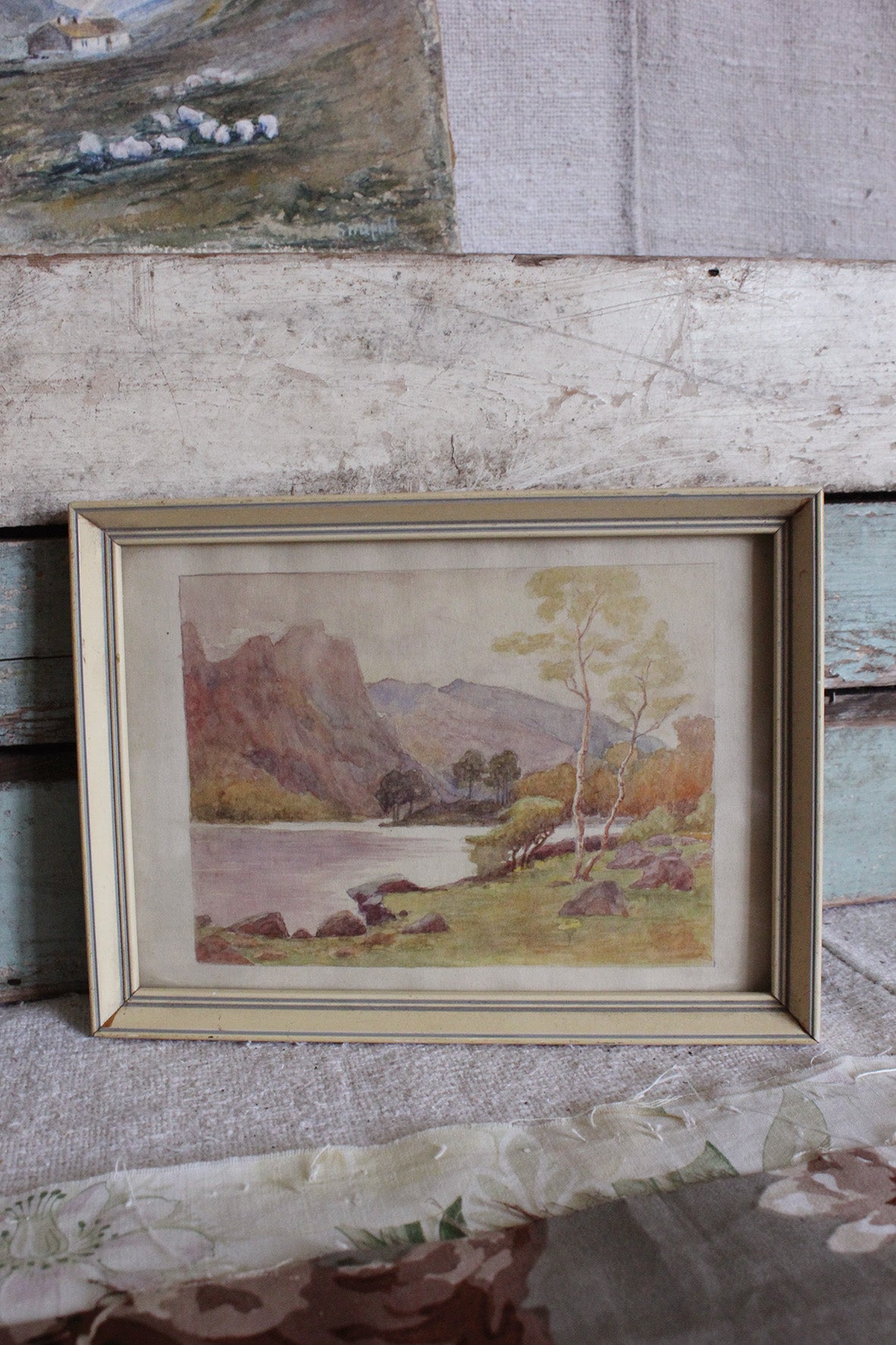 Old Detailed Watercolour - Raven Crag, Thirwell, Lake District