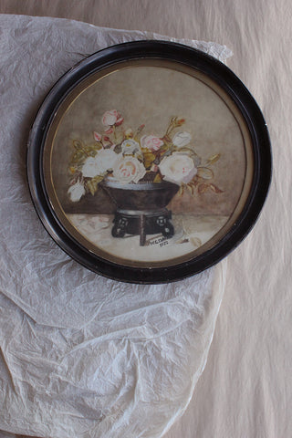 Old Thirties Painting - Watercolour Roses