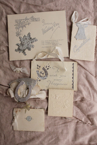 Collection of Wedding Ephemera - Lily of The Valley, Flowers & Bell