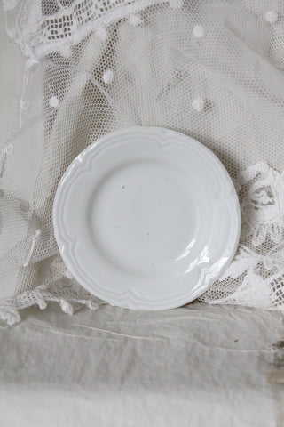 Old Small Porcelain Plate and Tea Light