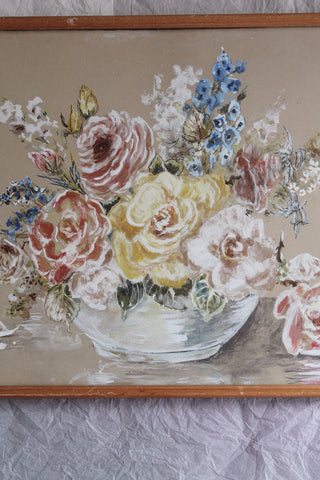 Vintage Painting - The Rose Bowl