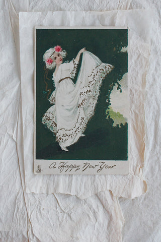 Old Collectable Postcard - Winter Patisserie 4