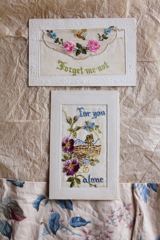 Two Old Thirties Floral Postcards