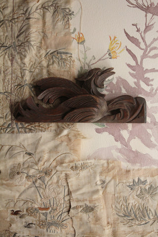 Carved Wooden Bird Reclaimed Decorative