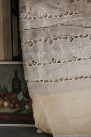 Antique Fine Lace Dress Panel