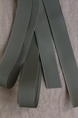 Vintage Milliner's Ribbon -  Zinc