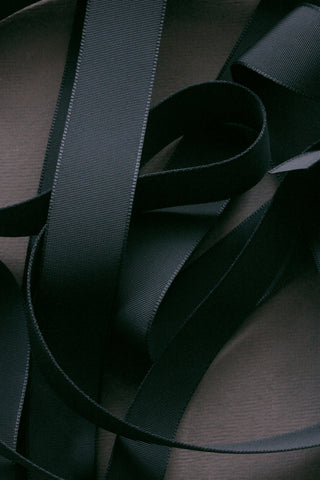 Vintage Milliner's Ribbon - Shadow Grey