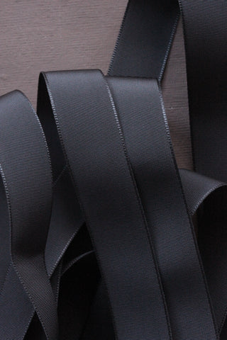 Vintage Milliner's Ribbon - Cumbrian Slate