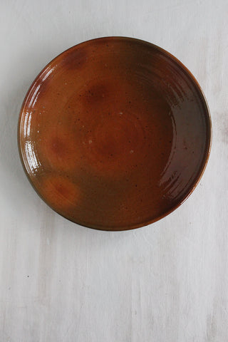 Vintage Hand Thrown Shallow Serving Dish