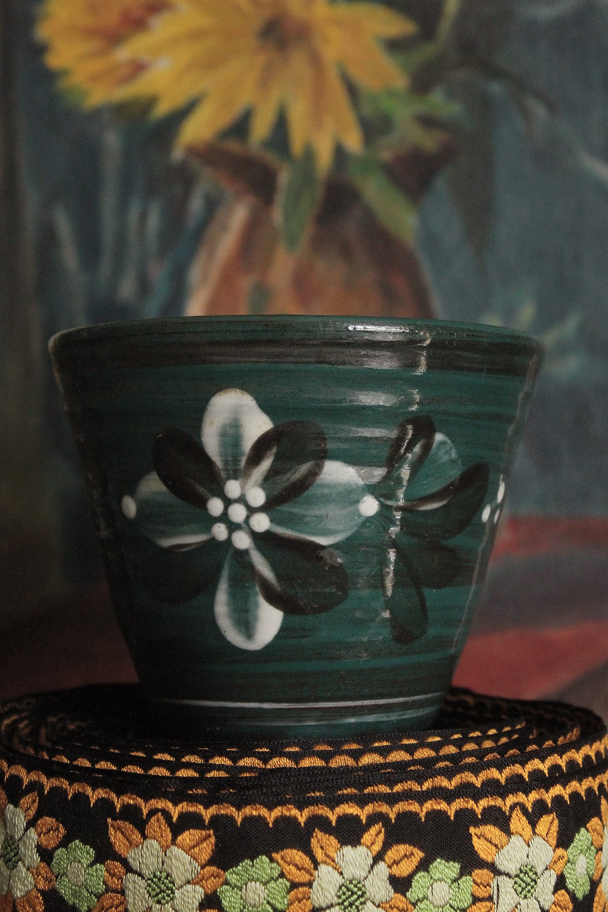 Arts and Crafts Floral Cup