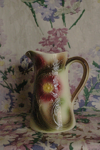 Old French Floral Vase/Jug