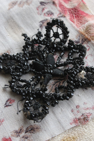 Hand Beaded Victorian Decorative Square