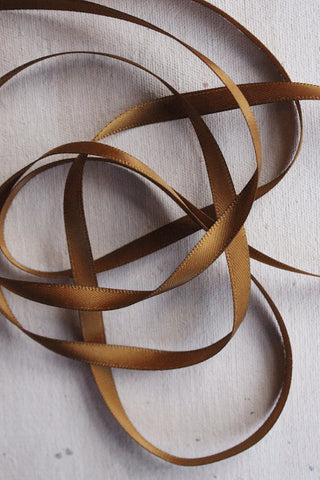 Double Satin Ribbon - OLD BRASS