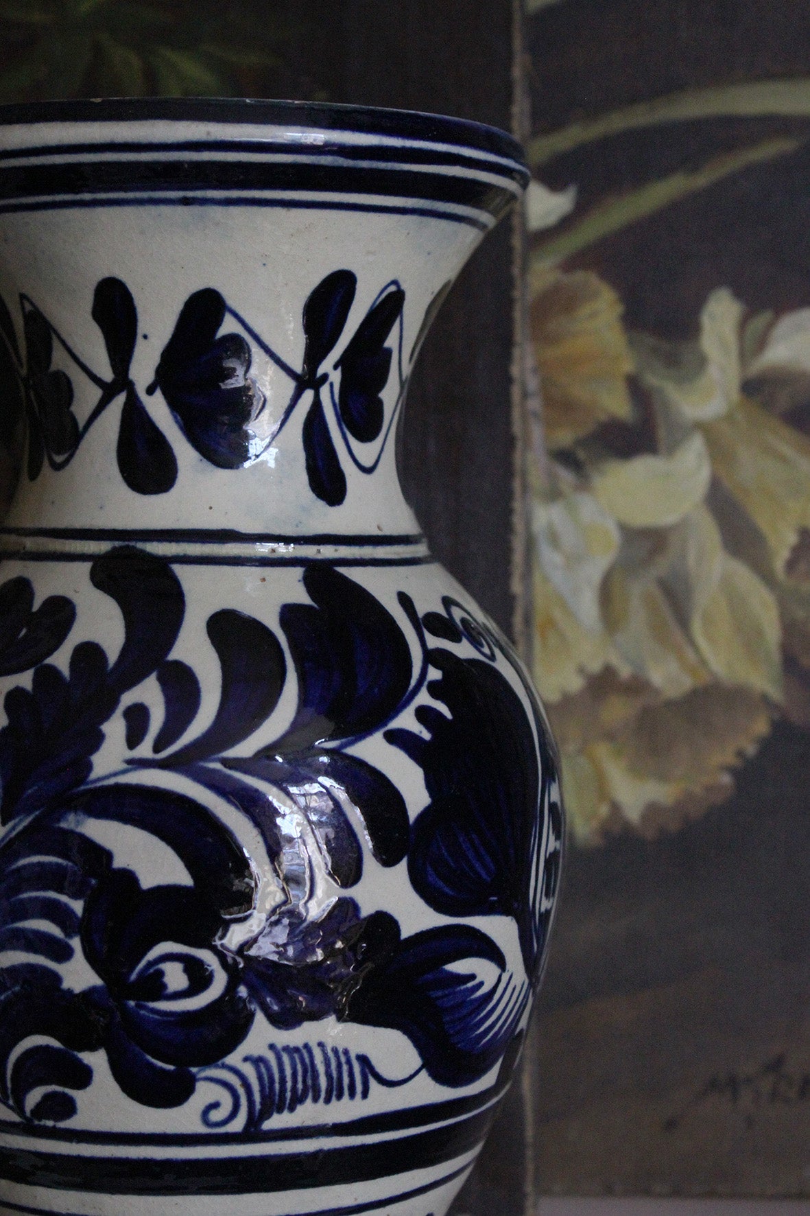 Vintage Hand Painted Hungarian Vase