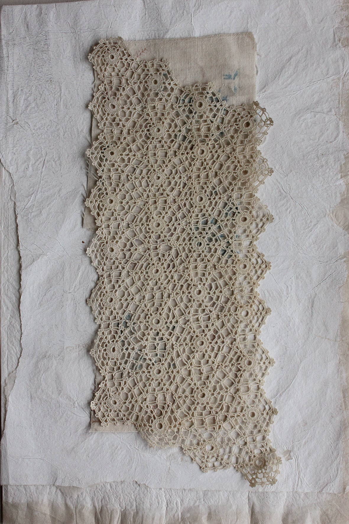 Hand Made Antique Crochet Panel