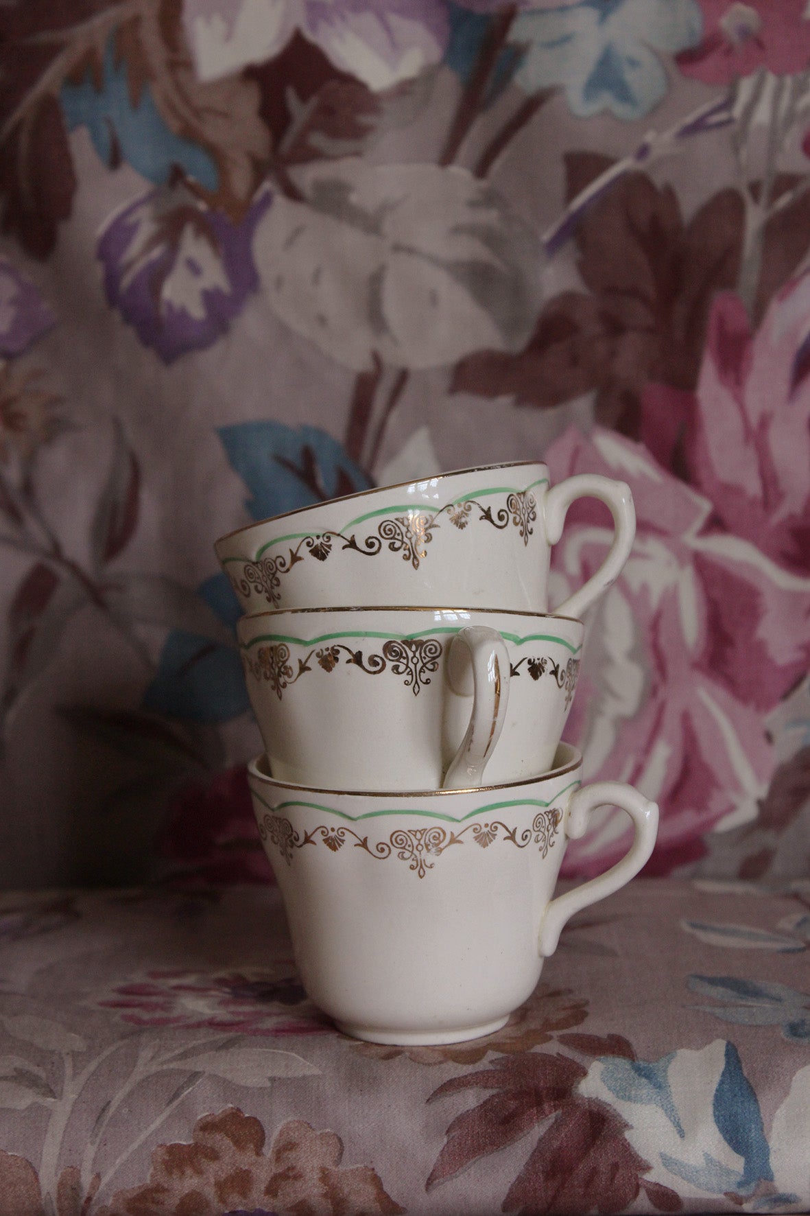 Old Trio of Little Tea Cups