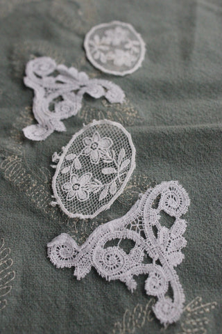 Reclaimed Hand Made Lace Circles
