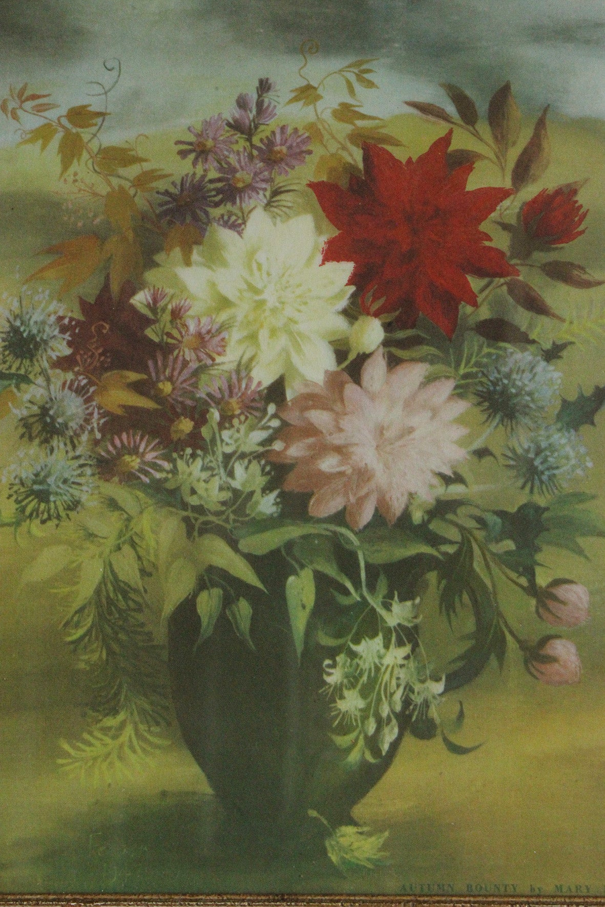 Rare Old Framed Print - "Autumn Bounty By Mary Fedden"