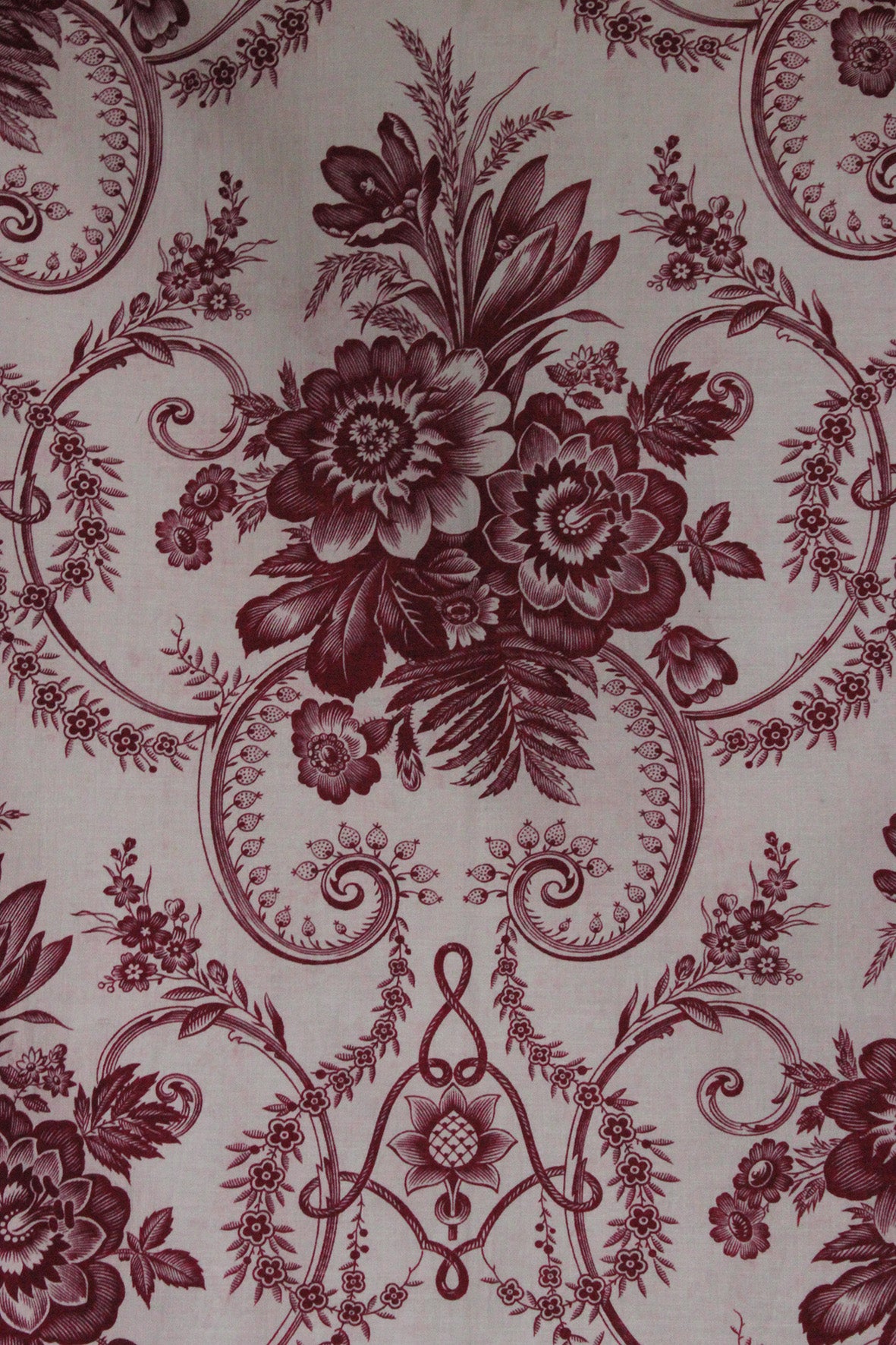 Old French Printed Cotton Panel (Q)