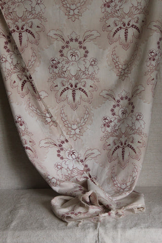 Old French Art Nouveau Printed Cotton Panel