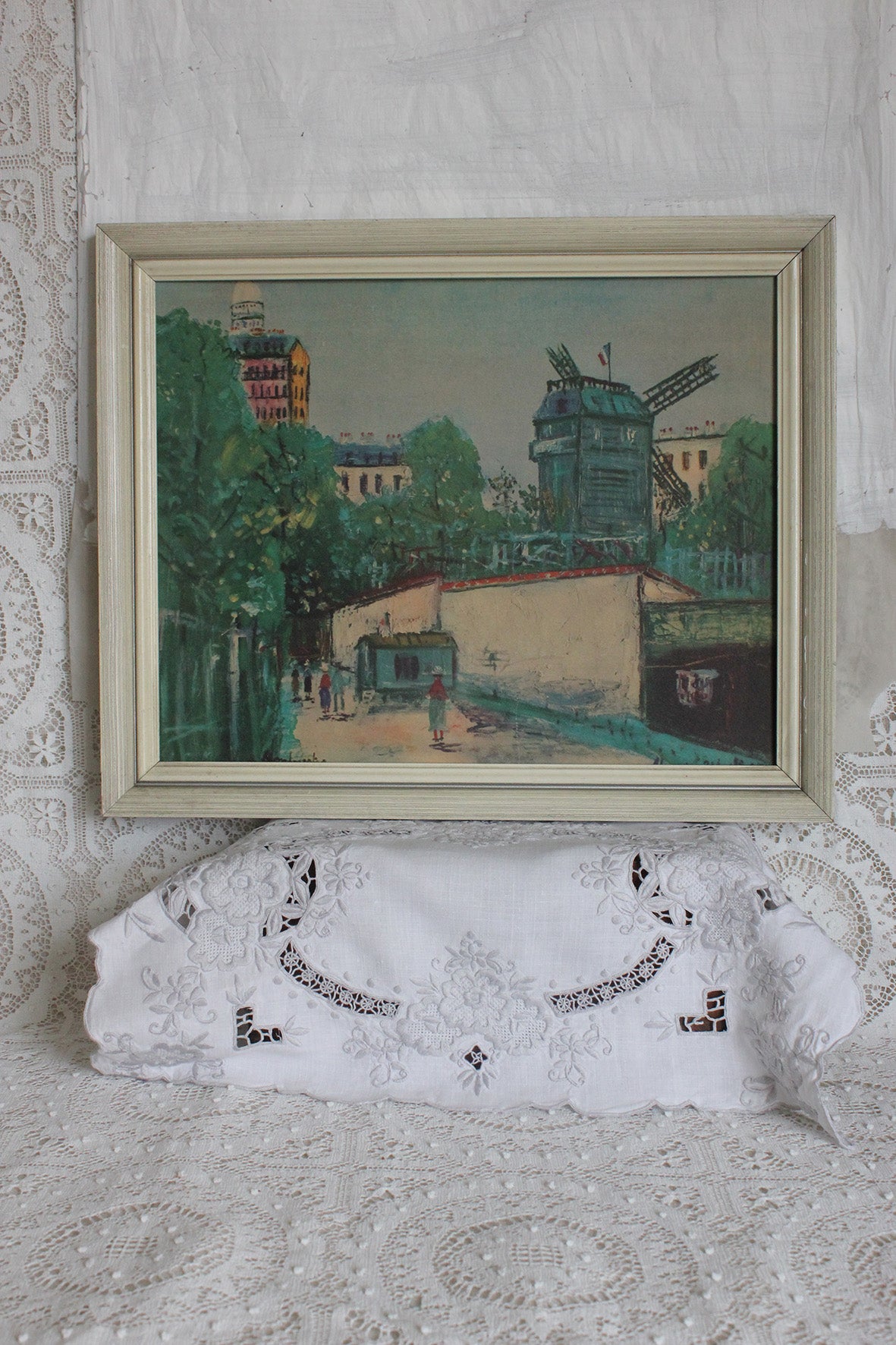 Old Maurice Utrillo Print - "Montmartre"