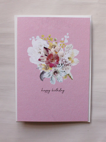 Happy BIrthday - corsage pink
