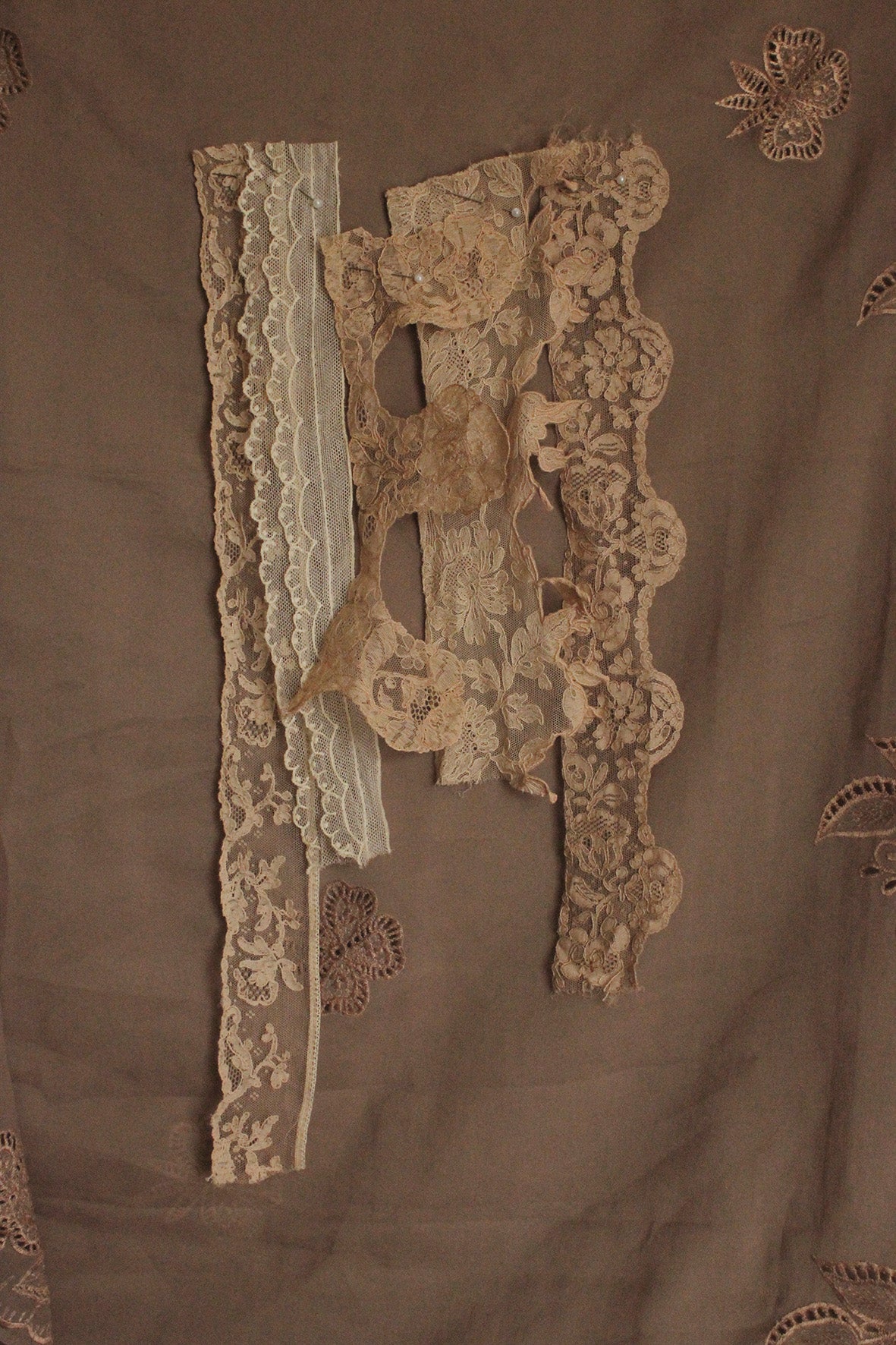 Collection of Antique Lace Borders & Panels - 5