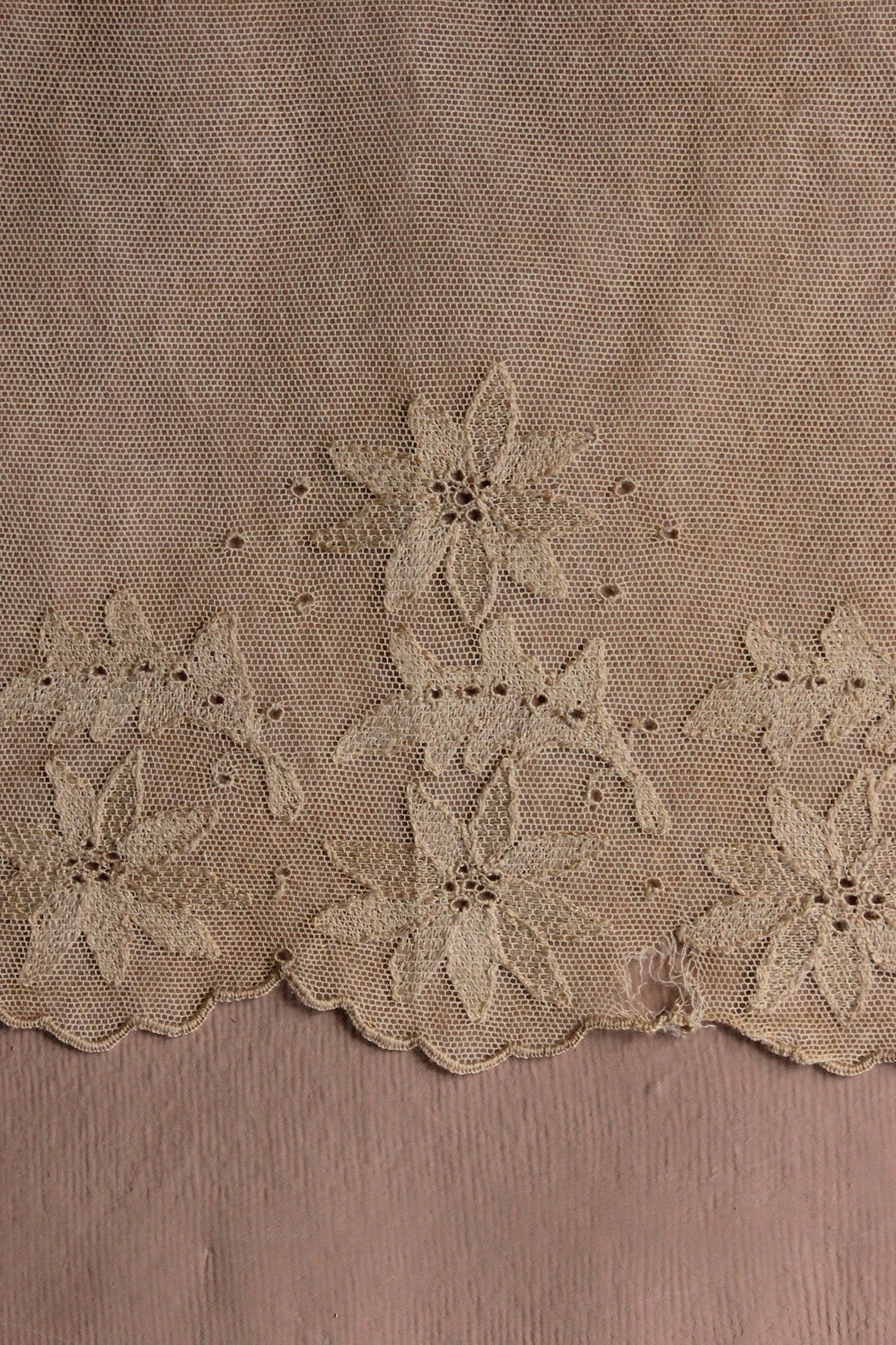 Lovely Antique Delicate Floral Modesty Panel