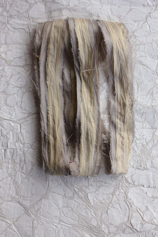 THE RIBBON PATH - Delicate Layered Silk Ribbon - MOONLIT WAVES