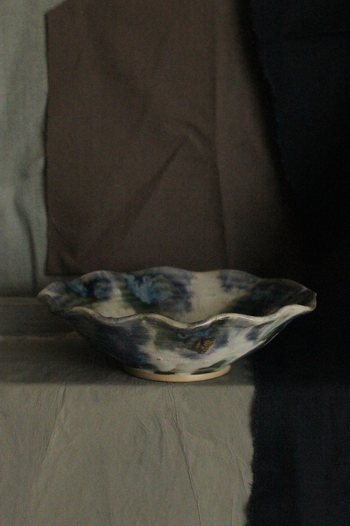 Hand Painted Glazed Studio Pottery Bowl