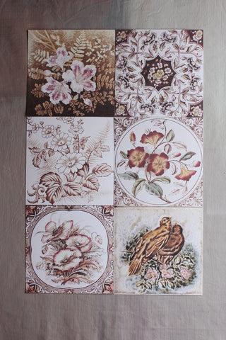 Printed Cards - Victorian Tiles Collection 2
