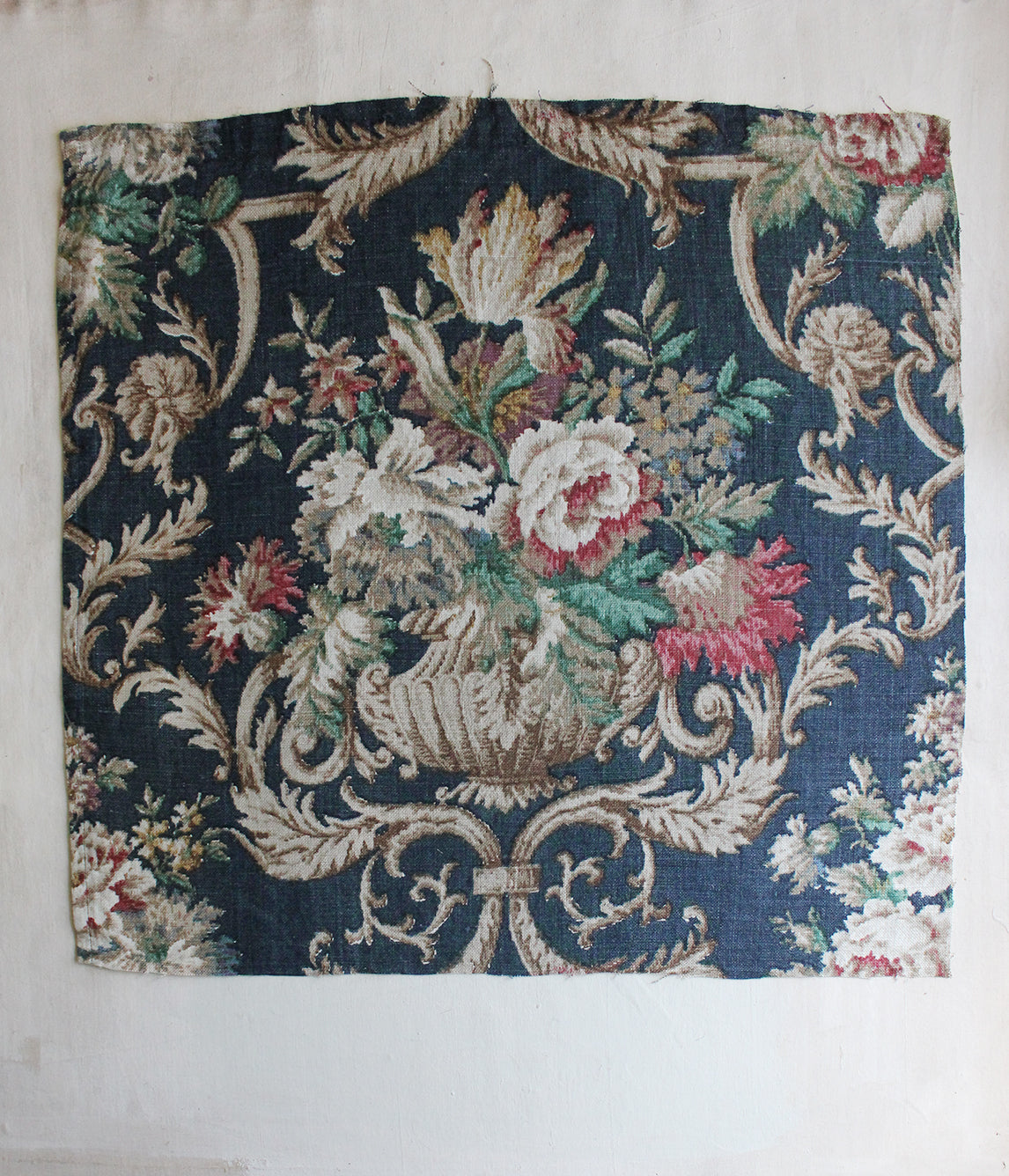 Rare Sanderson Screen Printed Reclaimed Linen