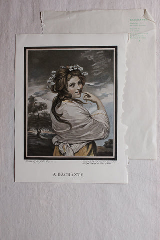 Old Society Page - A Bachante
