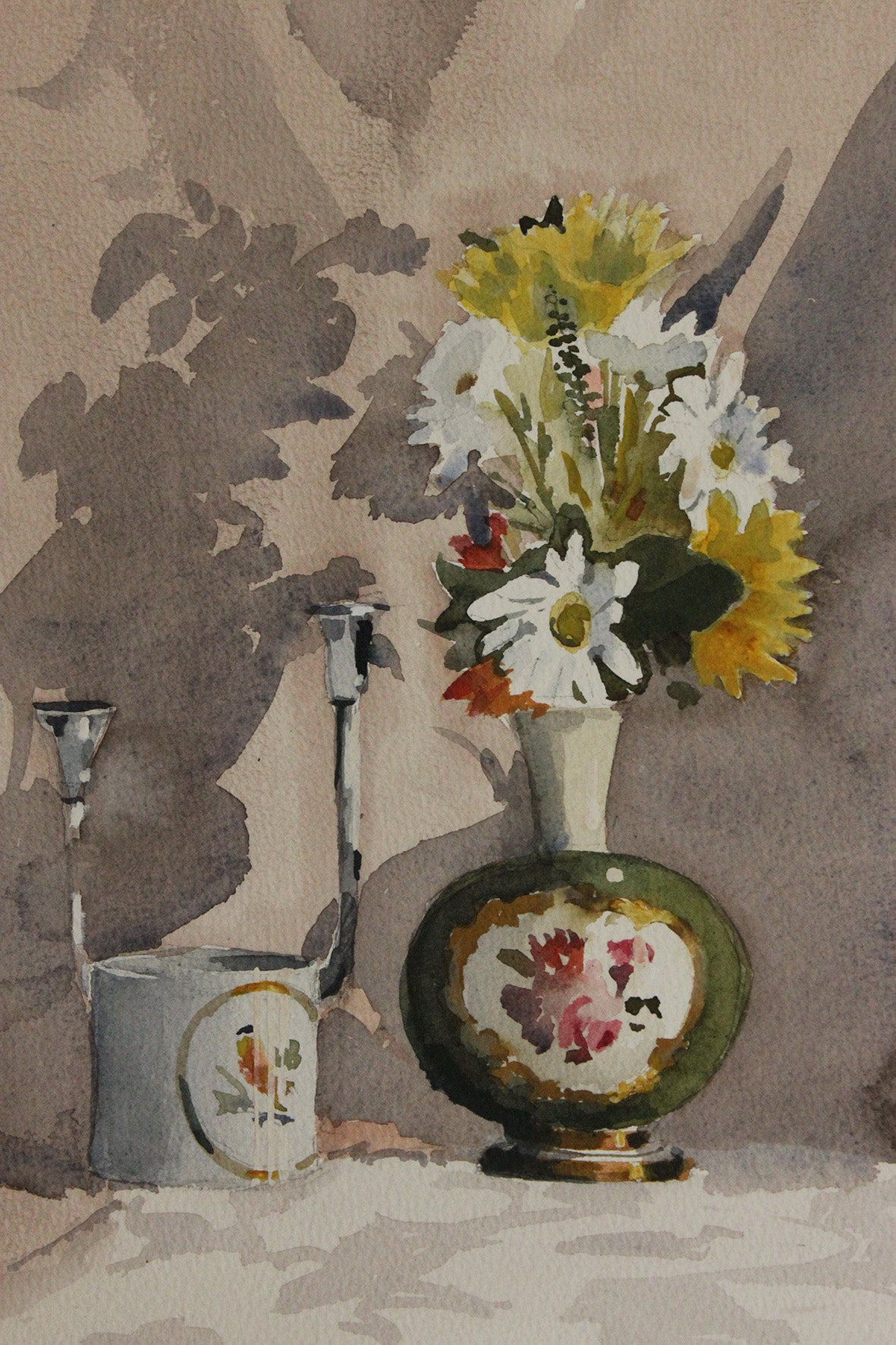Vintage Still Life Watercolour - one