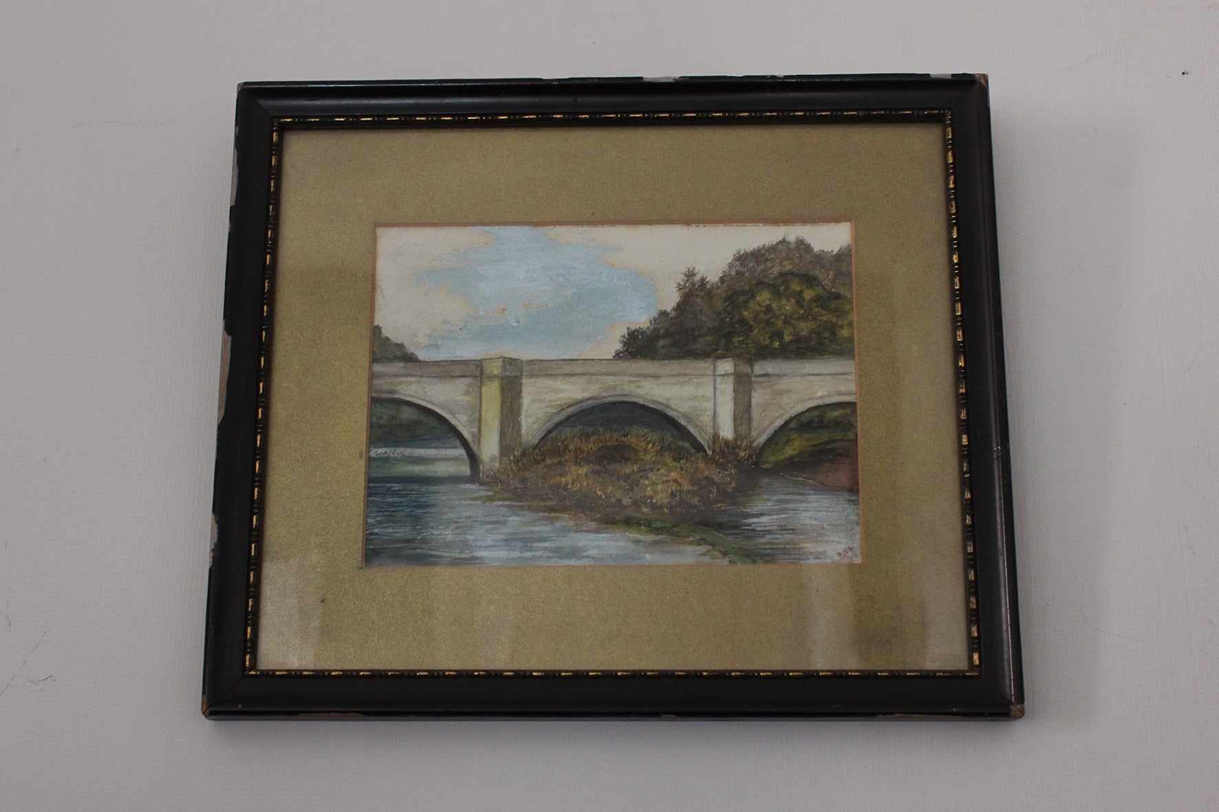 "The Bridge" - old painting