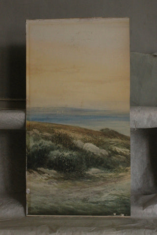 A Reclaimed Panel from a Watercolour Painting - two