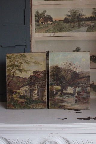 Old Canvas Paintings - 