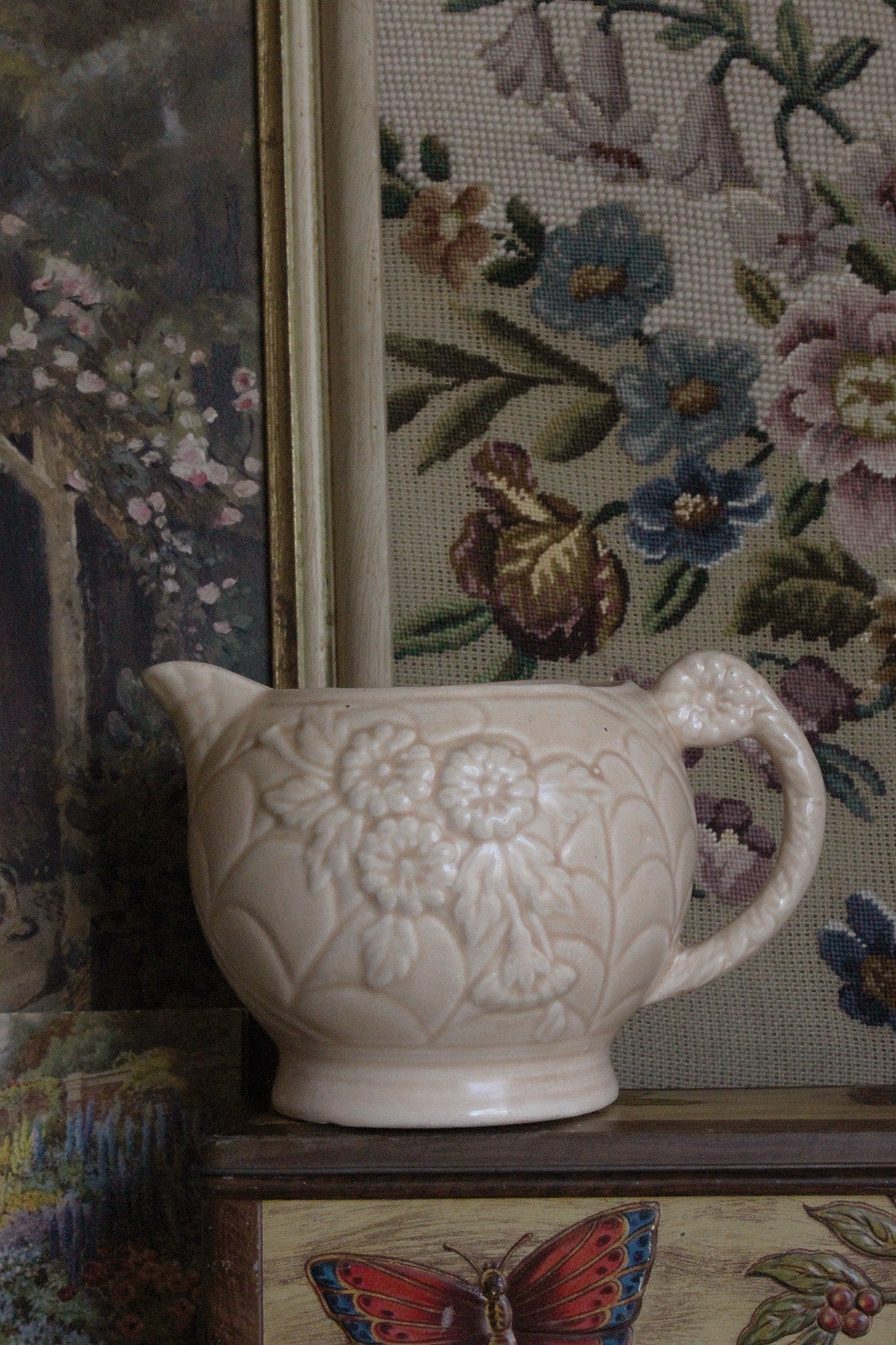 A Lovely Woods Vase "Floral Corsage"